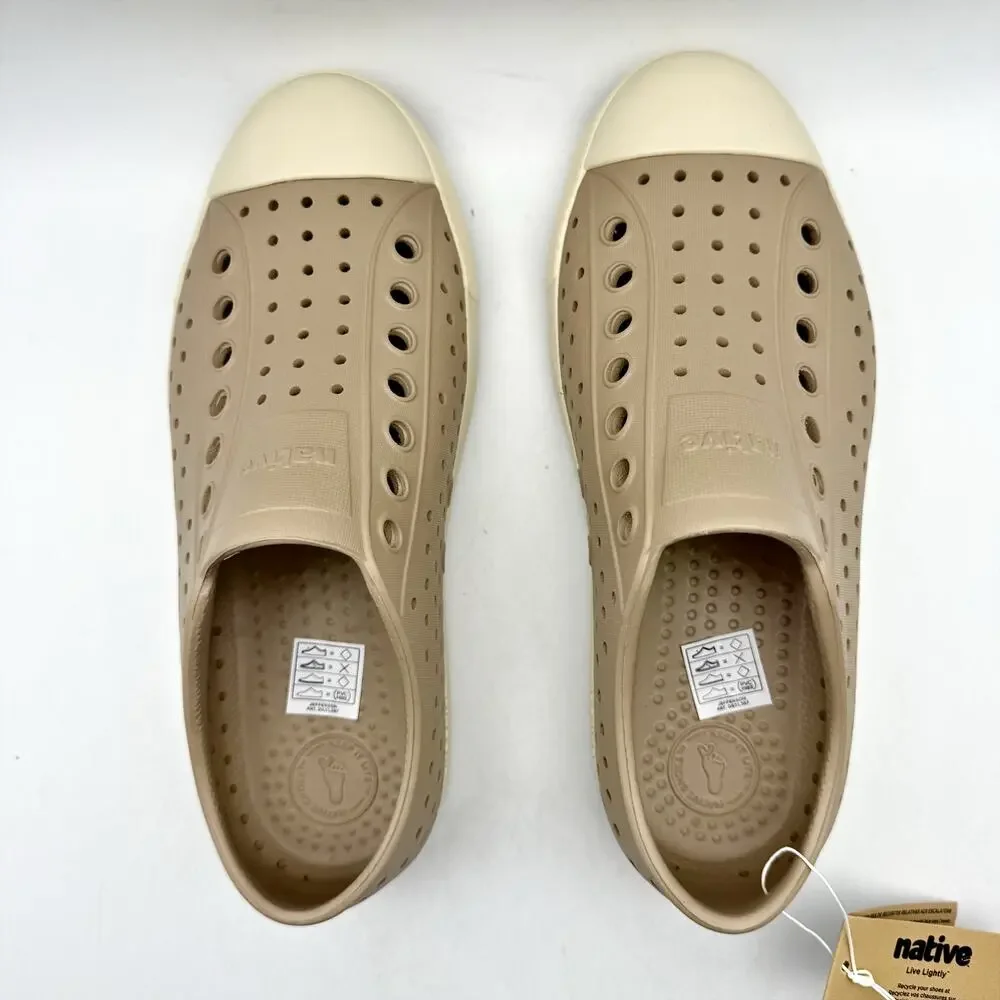 Native Men's Jefferson Shoes Size 11 Brown Tan EVA Slip On Sneakers NIB